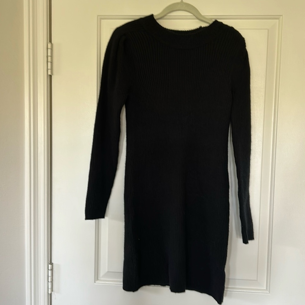 Z Supply Lena Sweater Dress - new, no tags, size S. Color- Black